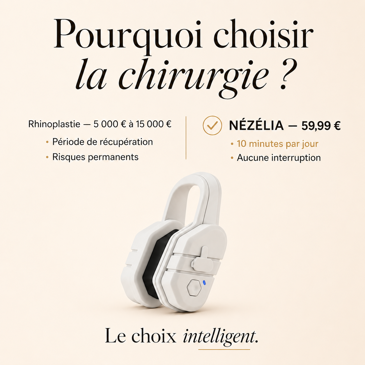 Nézélia™ – Appareil de soin et de stimulation douce du nez