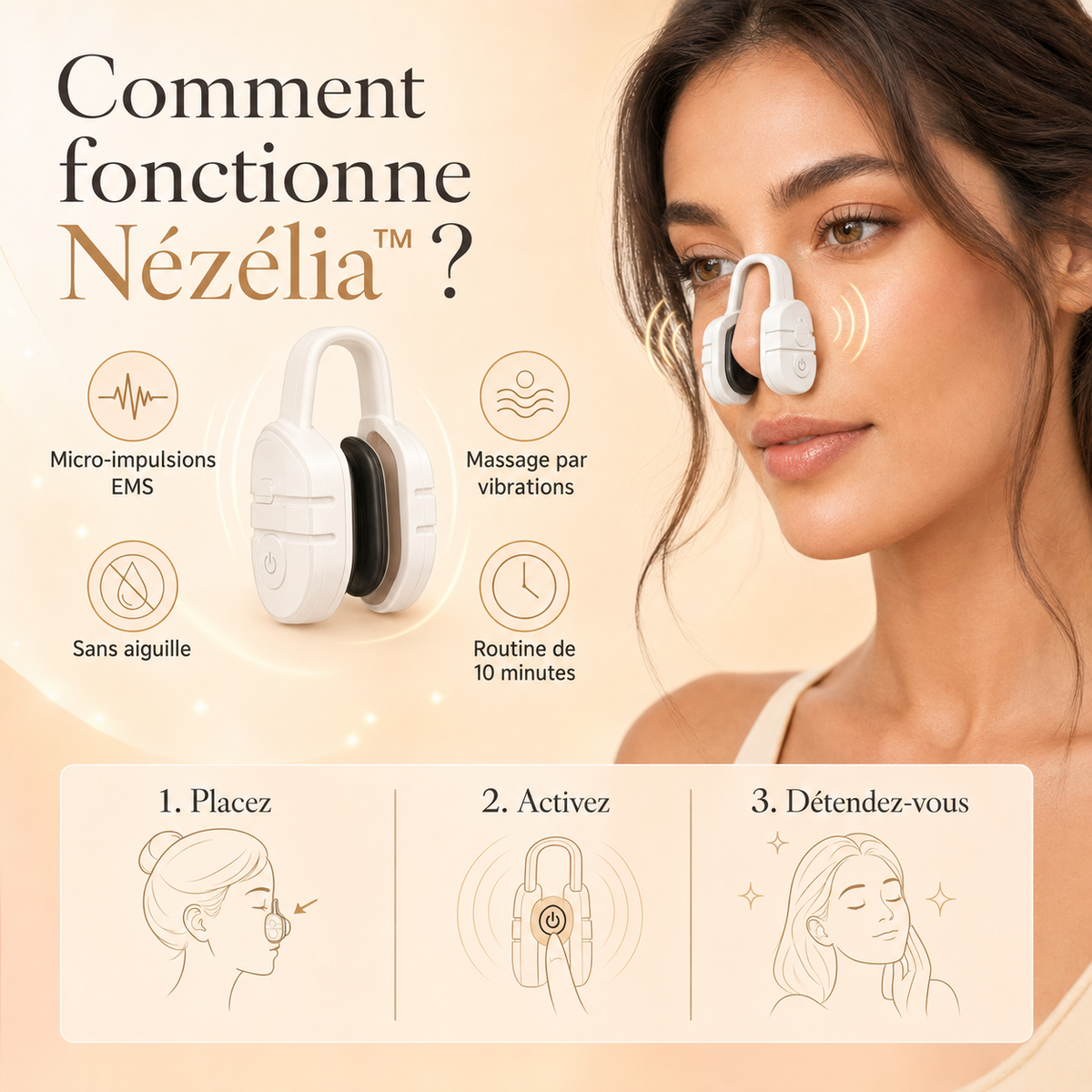 Nézélia™ – Appareil de soin et de stimulation douce du nez